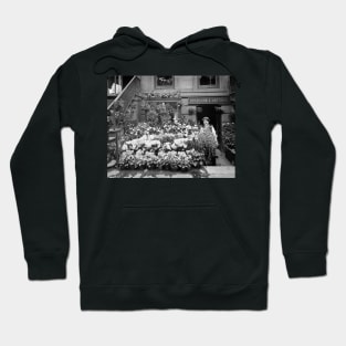 New York Flower Shop, 1895. Vintage Photo Hoodie